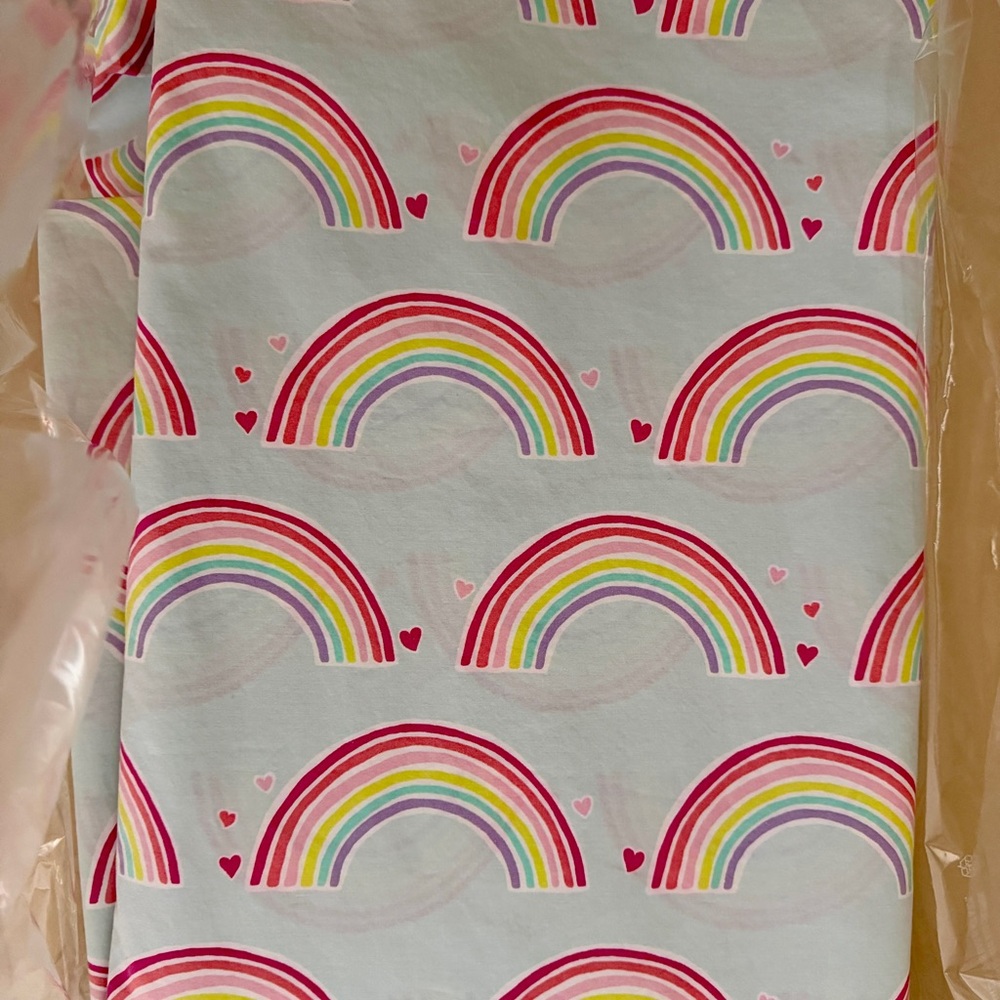 Pottery Barn Kids Rainbow Duvet Cover Only - Blue - Picture 2 of 6